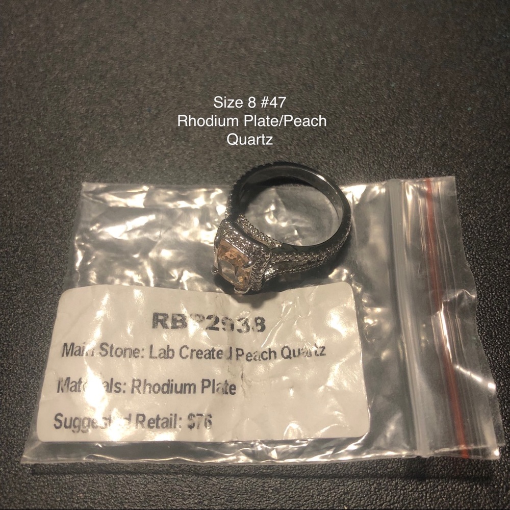 Ring Bomb Party Rhodium Plated Rings, Size 8, $50 each - Picture 3 of 3